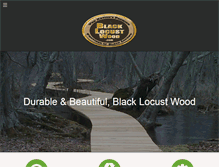 Tablet Screenshot of blacklocustwood.com